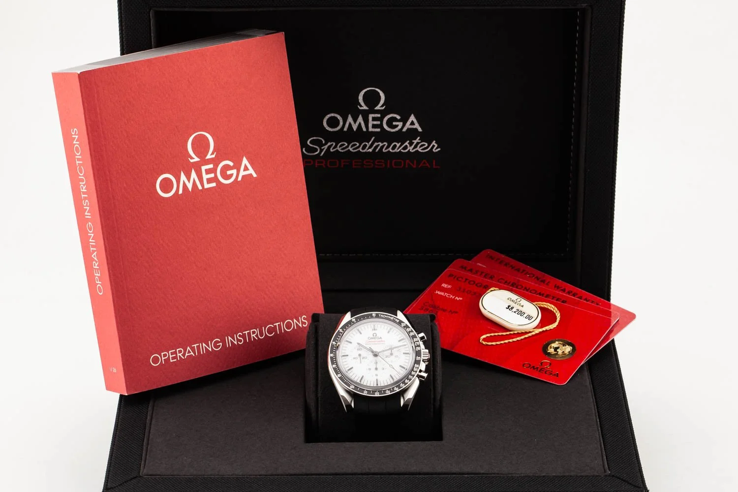 Omega Speedmaster Moonwatch 3861 White / Rubber 310.32.42.50